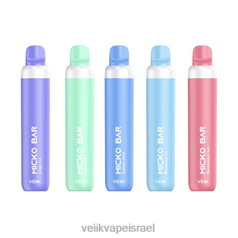 VEIIK Micko Bar Vape חד פעמי 1500 פחזניות טעמים מרובים XNP2229 | VEIIK Micko Israel