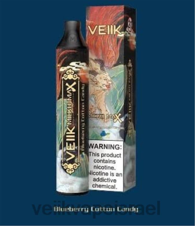 VEIIK Micko MAX Vape חד פעמי 1500 פחזניות אוכמניות צמר גפן מתוק XNP2246 | VEIIK Cracker Pod Israel