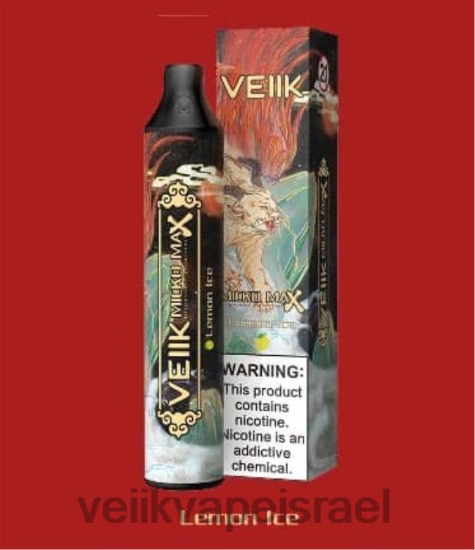 VEIIK Micko MAX Vape חד פעמי 1500 פחזניות קרח לימון XNP2248 | VEIIK Moos Pod Israel