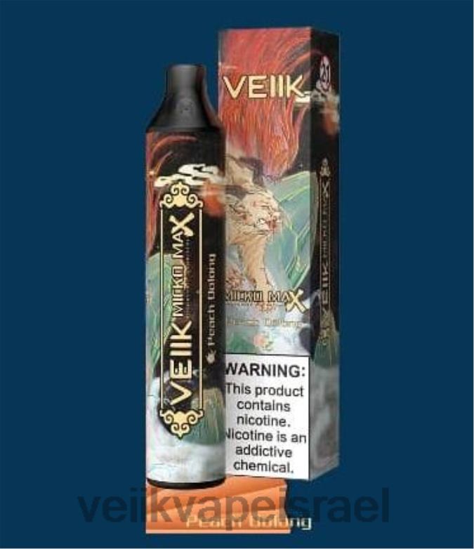 VEIIK Micko MAX Vape חד פעמי 1500 פחזניות אפרסק אולונג XNP2251 | VEIIK Vape Israel