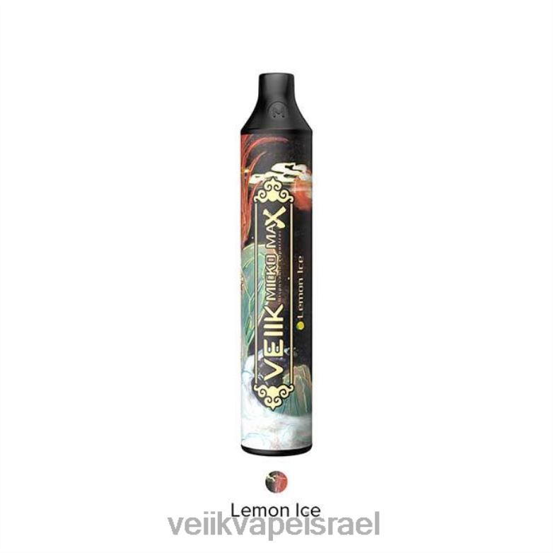 VEIIK Micko Max Vape חד פעמי 1500 פחזניות קרח לימון XNP2217 | VEIIK Airo Pod Kit Israel