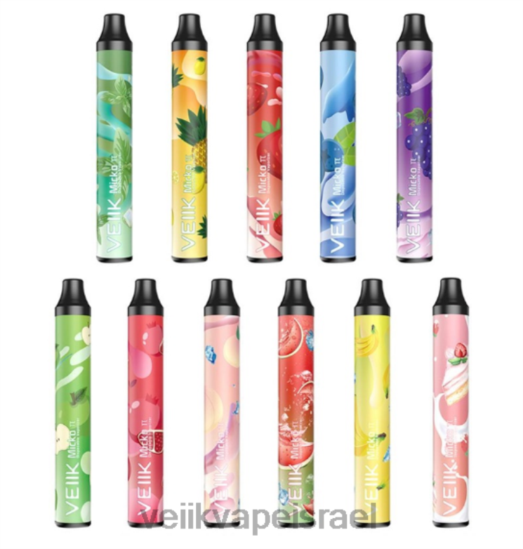 VEIIK Micko Pi vape חד פעמי 600 פחזניות 500 mah טעמים מרובים XNP2260 | VEIIK Pod Israel