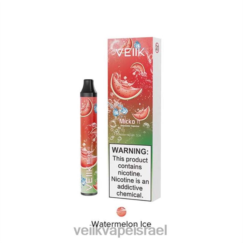 VEIIK Micko Pie Vape חד פעמי 600 פחזניות קרח אבטיח XNP2221 | VEIIK Vape Israel