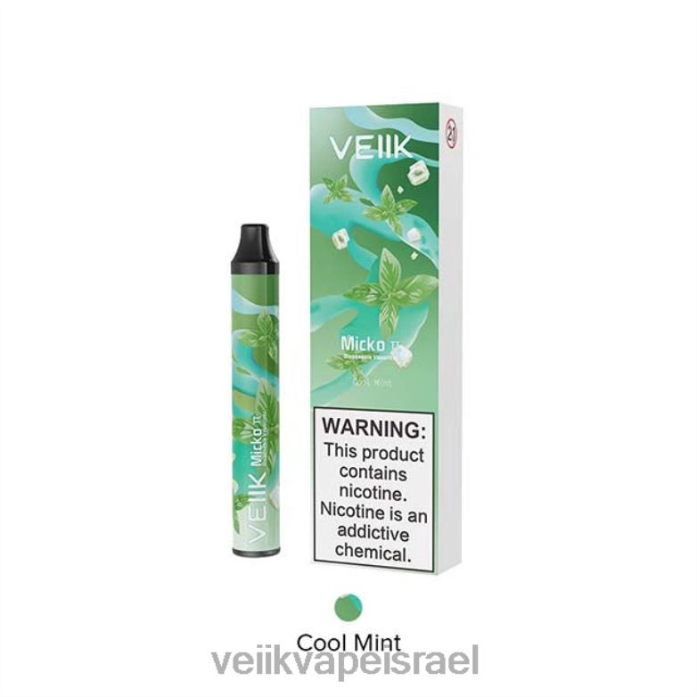 VEIIK Micko Pie Vape חד פעמי 600 פחזניות מנטה קרירה XNP2222 | VEIIK Vape Jerusalem