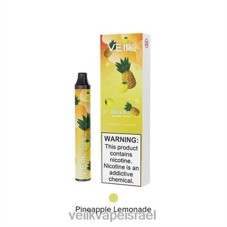 VEIIK Micko Pie Vape חד פעמי 600 פחזניות לימונדה אננס XNP2227 | VEIIK Airo Pod Kit Israel
