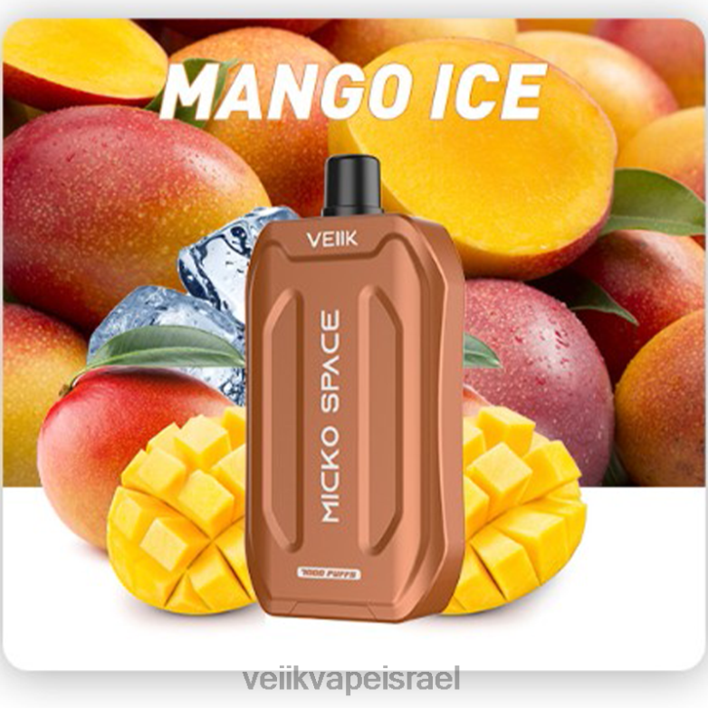 VEIIK Micko Space Vape חד פעמי 7000 פחזניות קרח מנגו XNP2240 | VEIIK Pod Israel