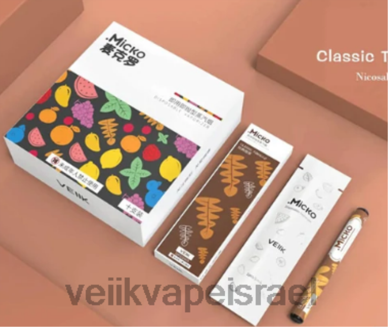 VEIIK Micko vape חד פעמי 400 פחזניות 310 mah 10 יחידות טעמים מרובים XNP2256 | VEIIK Cracker Pod Israel