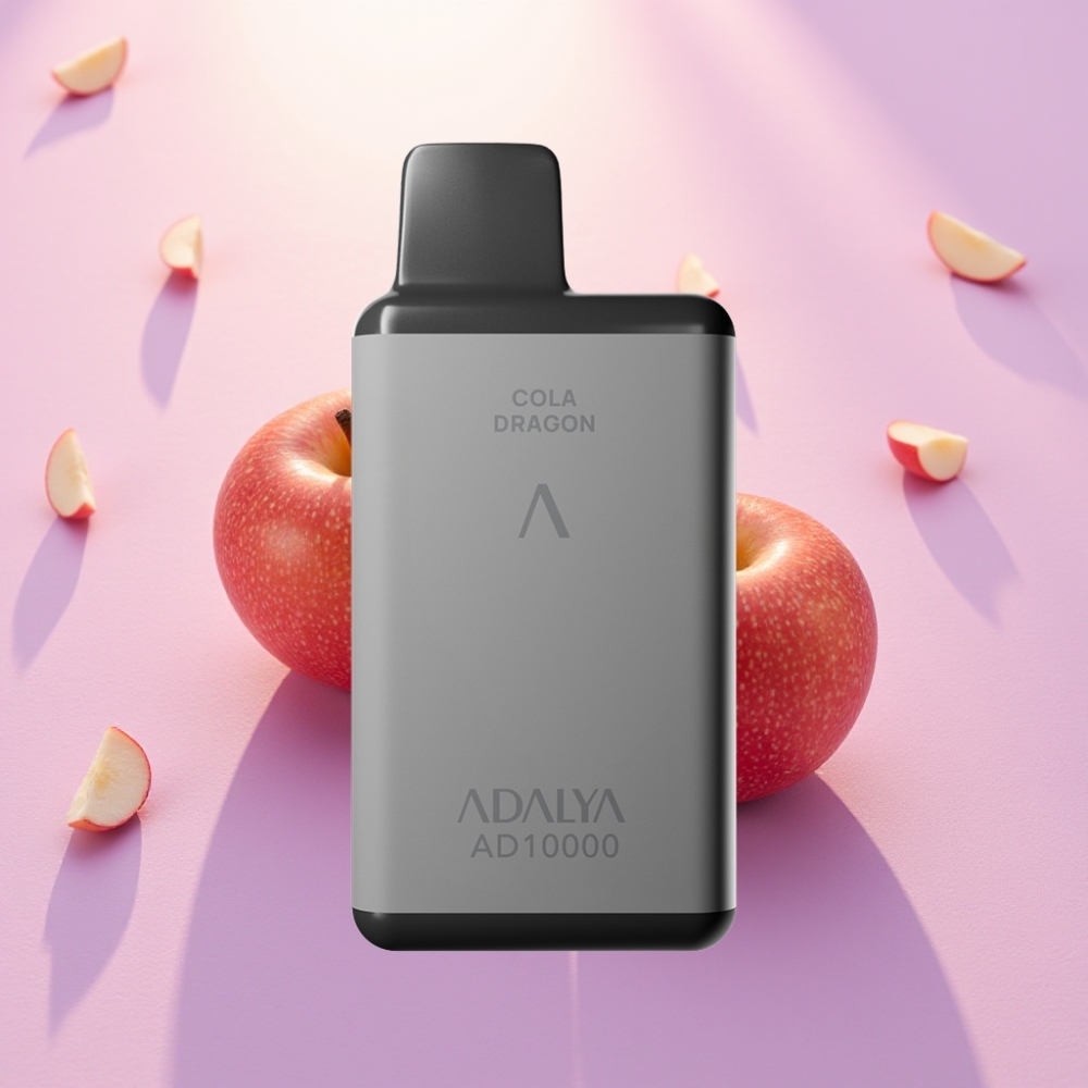 Adalya AD 10000 Puffs Disposable Vape – Space Gray, USB-C, 14ml, 2% Nicotine, התפוחים השניים