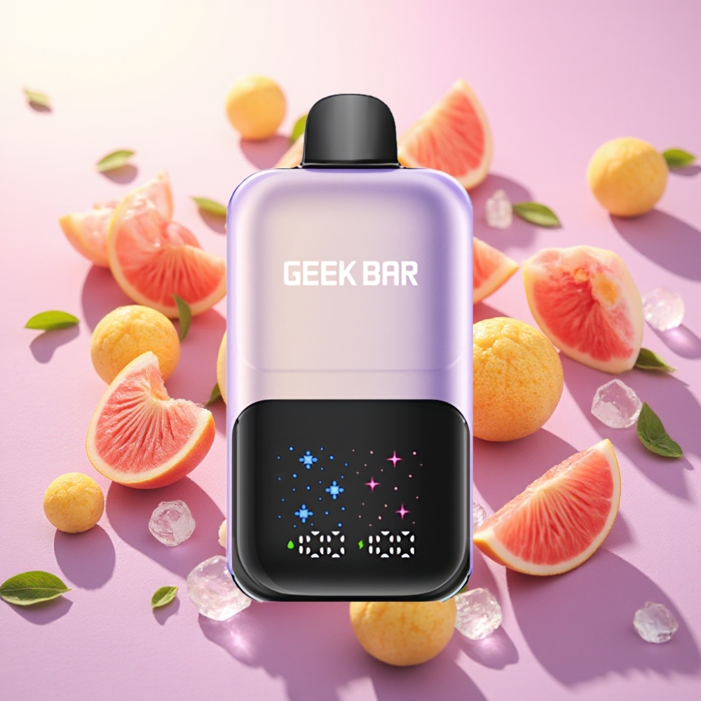 Geek Bar 2GO 50000 שאיפות דואל טנק טעם אפרסק מנגו אבטיח אייס