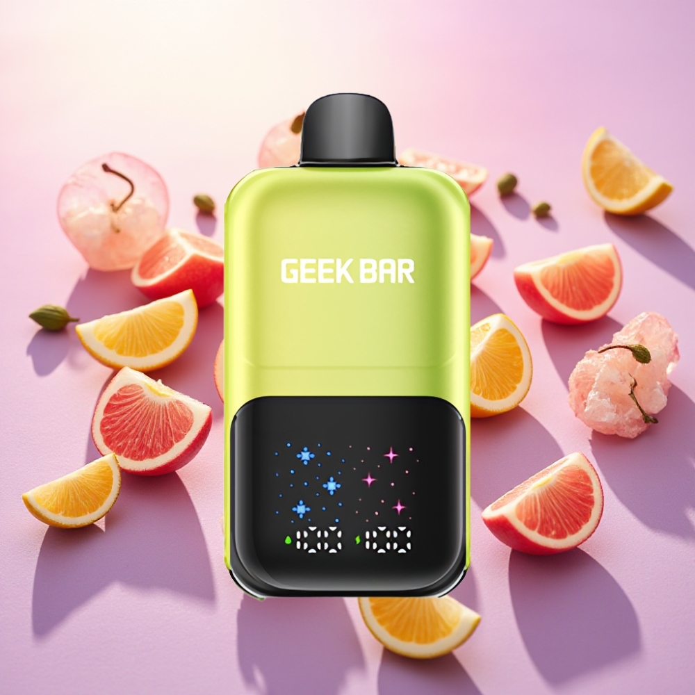 Geek Bar 2GO 50000 שאיפות שני מיכלים תפוח חמוץ קרח