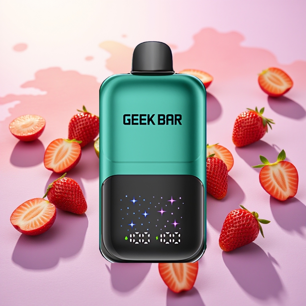 Geek Bar 2GO 50000 Puffs מסך גדול טעם תות וקיווי
