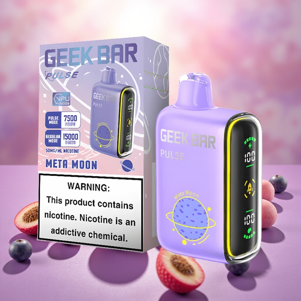 Geek Bar Pulse 15000 משיכות, 16 מ\"ל, 5% ניקוטין, סוללה 650 mAh, USB-C