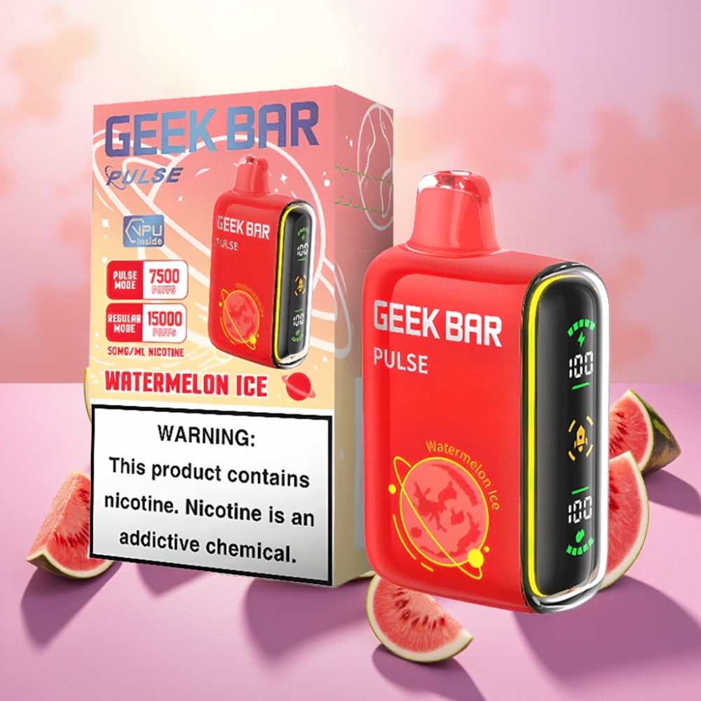 Geek Bar Pulse 15000 משיכות, 16 מ\"ל, 5% ניקוטין, סוללה 650 mAh, USB-C