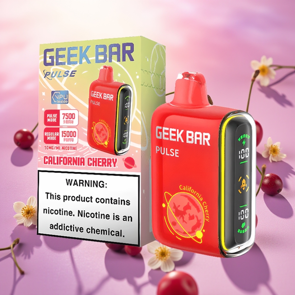 Geek Bar Pulse 15000 משיכות, 16 מ\"ל, 5% ניקוטין, סוללה 650 mAh, USB-C