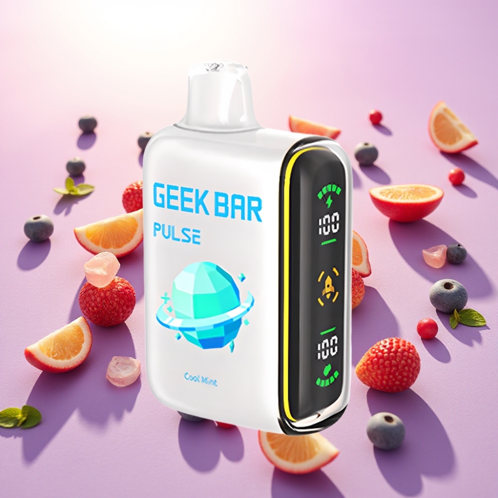 Geek Bar Pulse 15000 משיכות, 16 מ\"ל, 5% ניקוטין, סוללה 650 mAh, USB-C
