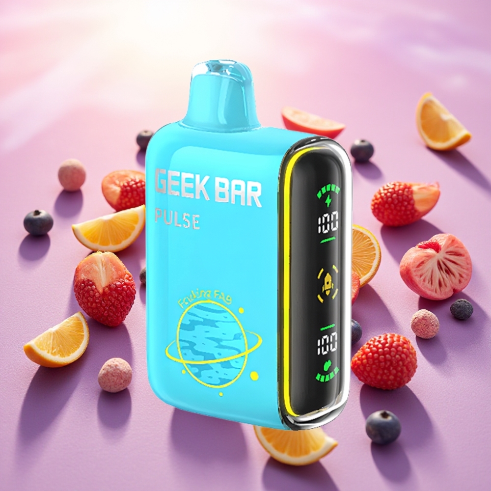 Geek Bar Pulse 15000 משיכות, 16 מ\"ל, 5% ניקוטין, סוללה 650 mAh, USB-C
