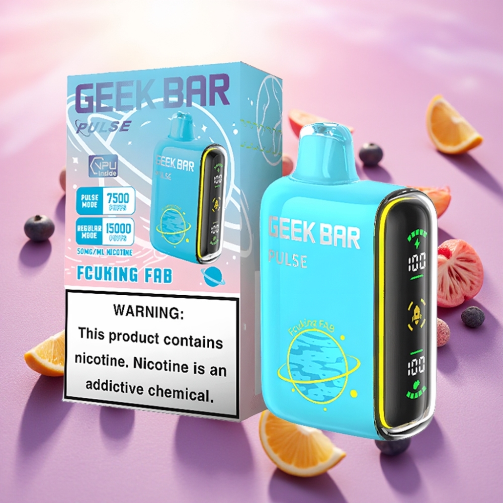Geek Bar Pulse 15000 משיכות, 16 מ\"ל, 5% ניקוטין, סוללה 650 mAh, USB-C