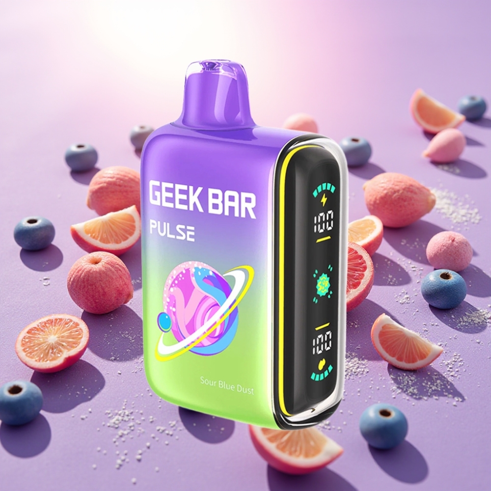 Geek Bar Pulse 15000 מקטרות טעם חמוץ, 16מ"ל, 5% ניקוטין, סוללה 650mAh