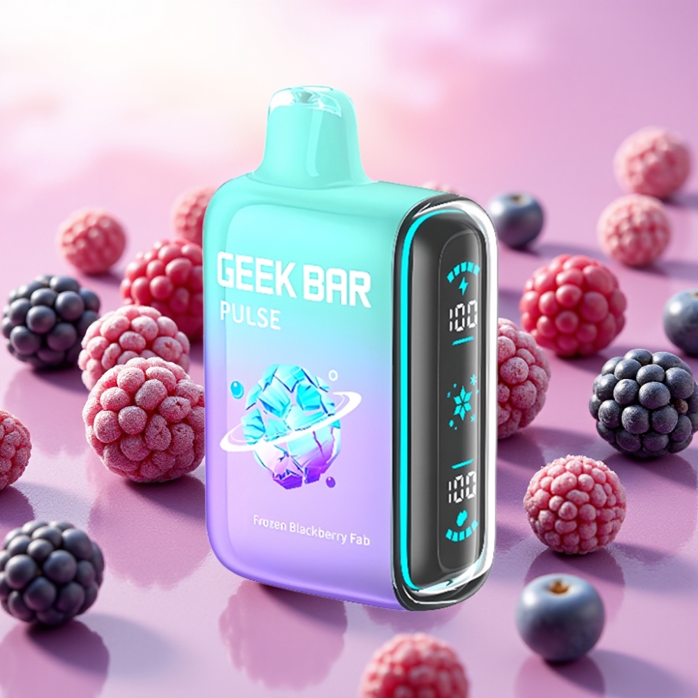 Geek Bar Pulse 15000 מקטרות, עיצוב קפוא, 16מ"ל, 5% ניקוטין, סוללה 650mAh