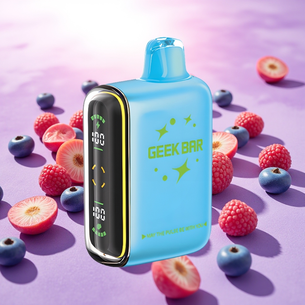 Geek Bar Pulse 15000 משיכות, 16מ"ל נוזל, 5% ניקוטין, סוללה 650mAh