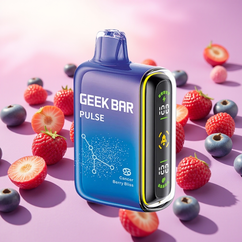 Geek Bar Pulse 15000 מקטרות, 16מ"ל נוזל, 5% ניקוטין, זרימה מתכווננת