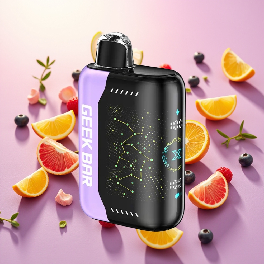 Geek Bar Pulse X 25000 שאיפות עם 18mL נוזל ו-USB Type-C