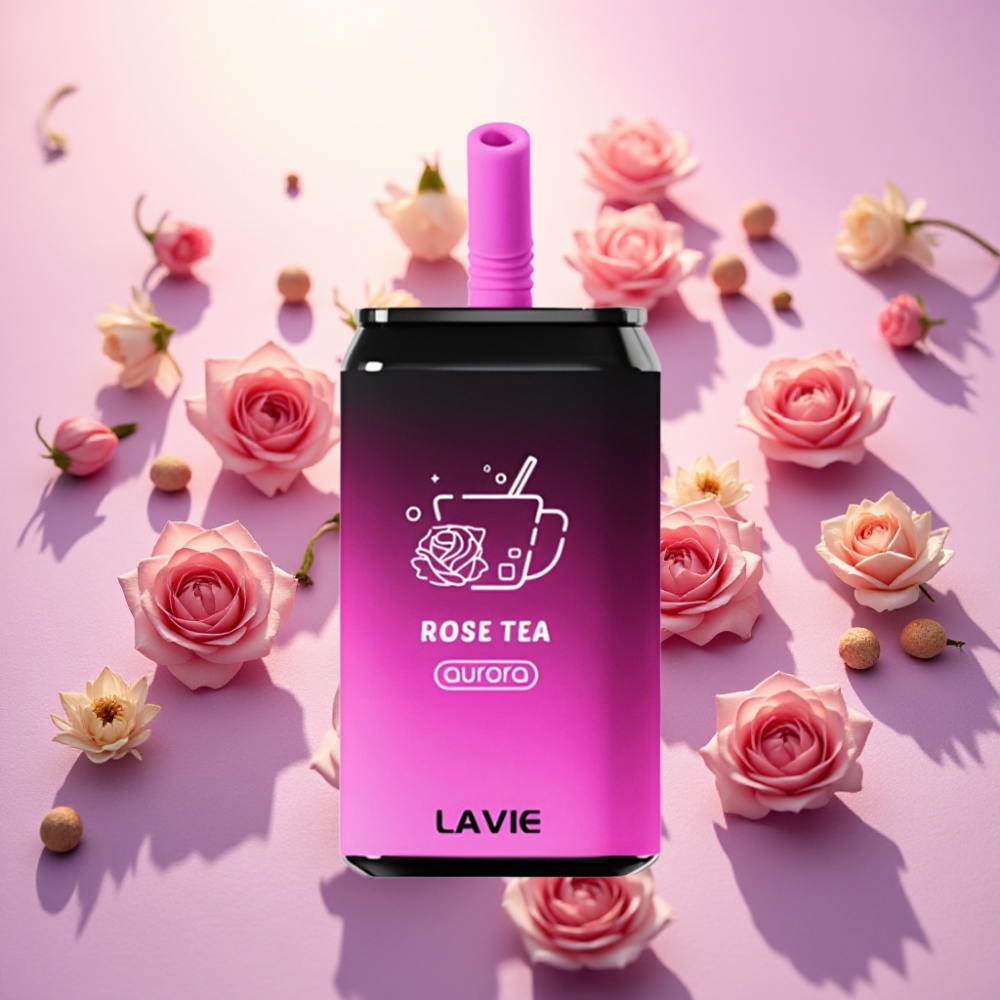 Lavie Aurora 11000 משיכות – תה ורדים – 22ML, 650mAh