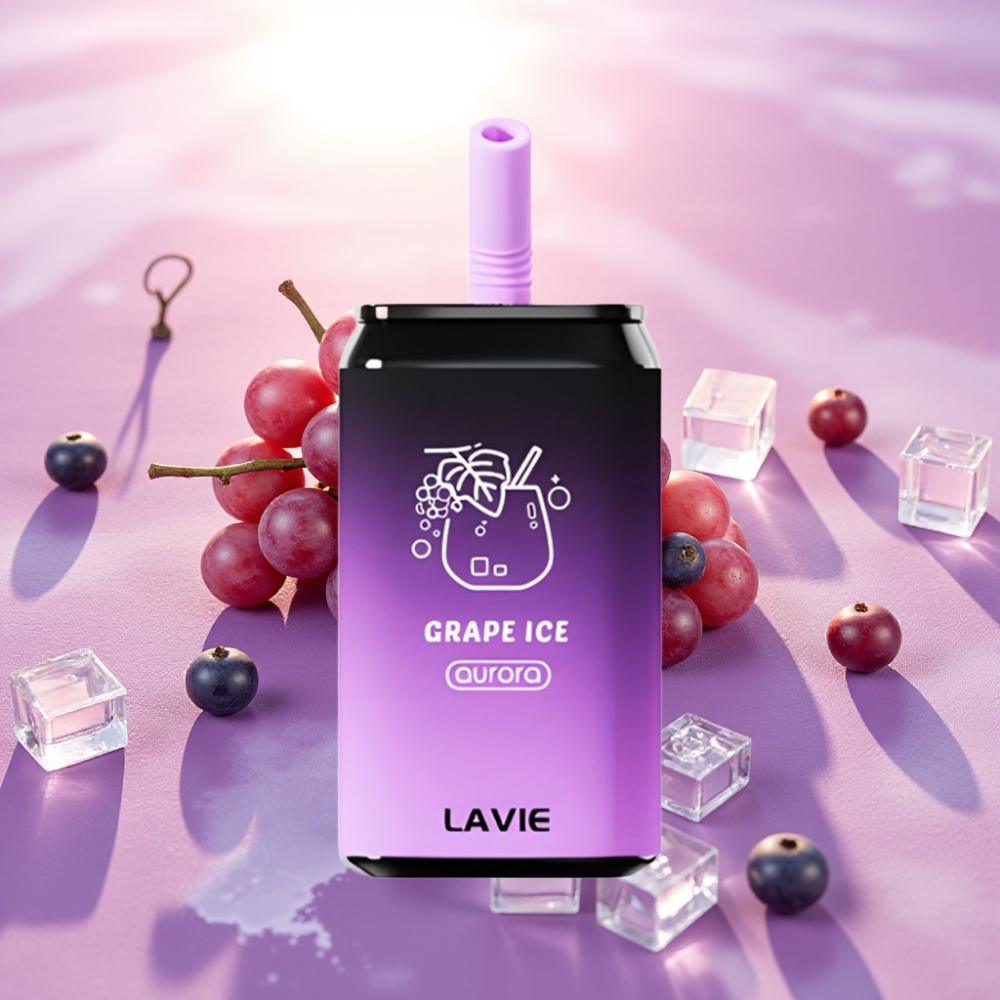 Lavie Aurora 11000 משיכות (גרייפ אייס) – 22מ"ל, 5% ניקוטין, סוללה 650mAh