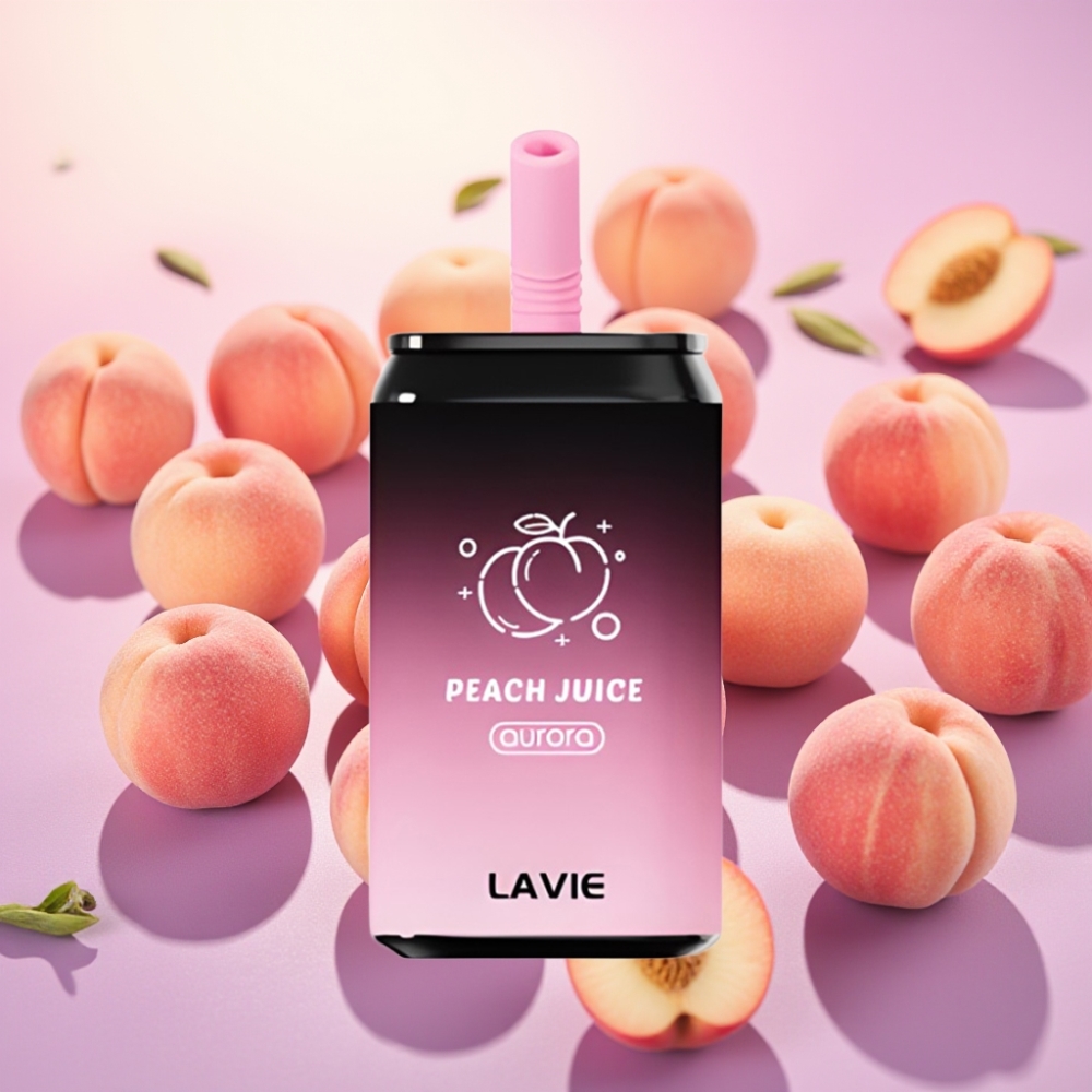 Lavie Aurora 11000 משיכות 22מ"ל טעם מיץ אפרסקים