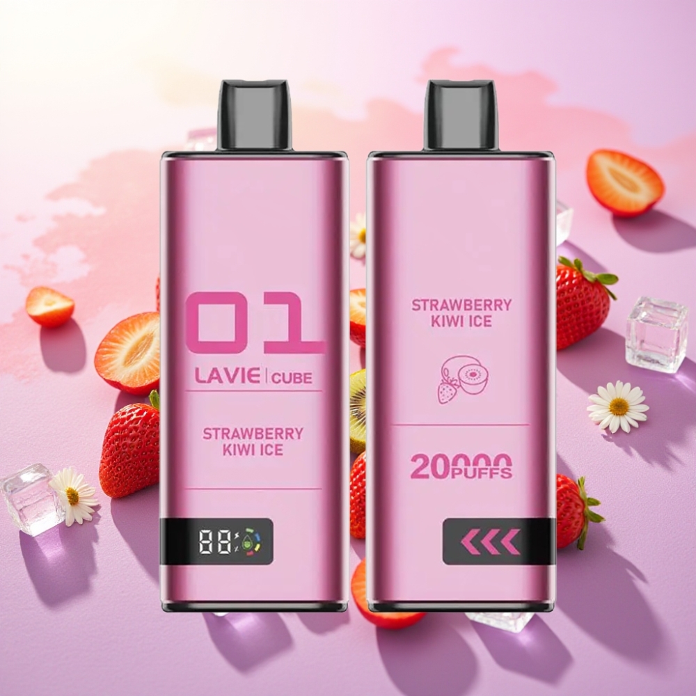 Lavie Cube 20000 משיכות אייפוסבל וייפ תות קיווי קרח