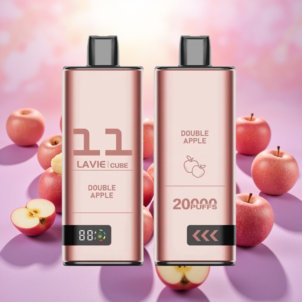 Lavie Cube 20000 פאפים מסיכה חד פעמית תפוח כפול