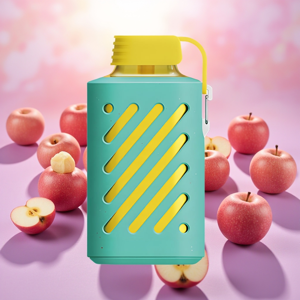 VOZOL GEAR 10000 מזכרת נשלפת עם 30 טעמים, Double Apple (תפוח כפול), סוללה 500mAh, VAMT Mesh Coil