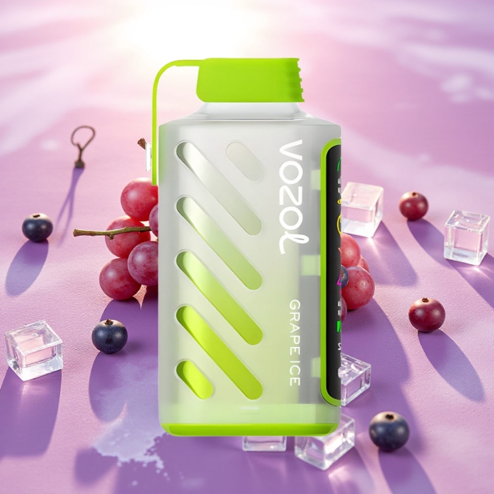 VOZOL Gear Power 20000 Puffs גרפ אש (Grape Ice) S.i.L.C. Tech, Dual Mesh Coil