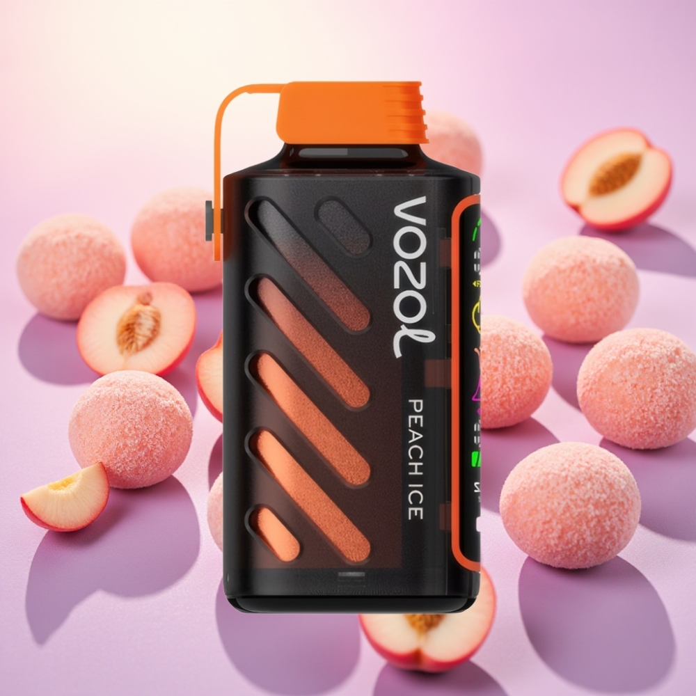 VOZOL Gear Power 20000 Puffs S.i.L.C. Tech Dual Mesh 20mL אפרסק קרח