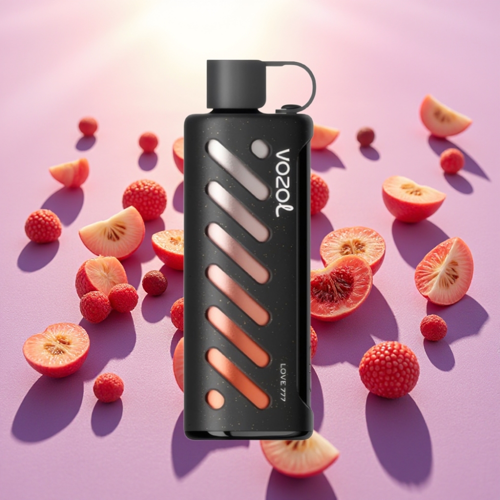 VOZOL Gear Shisha 25000 Puffs - 30 טעמים, סוללה 1000mAh, Love 777 (אהבה 777)
