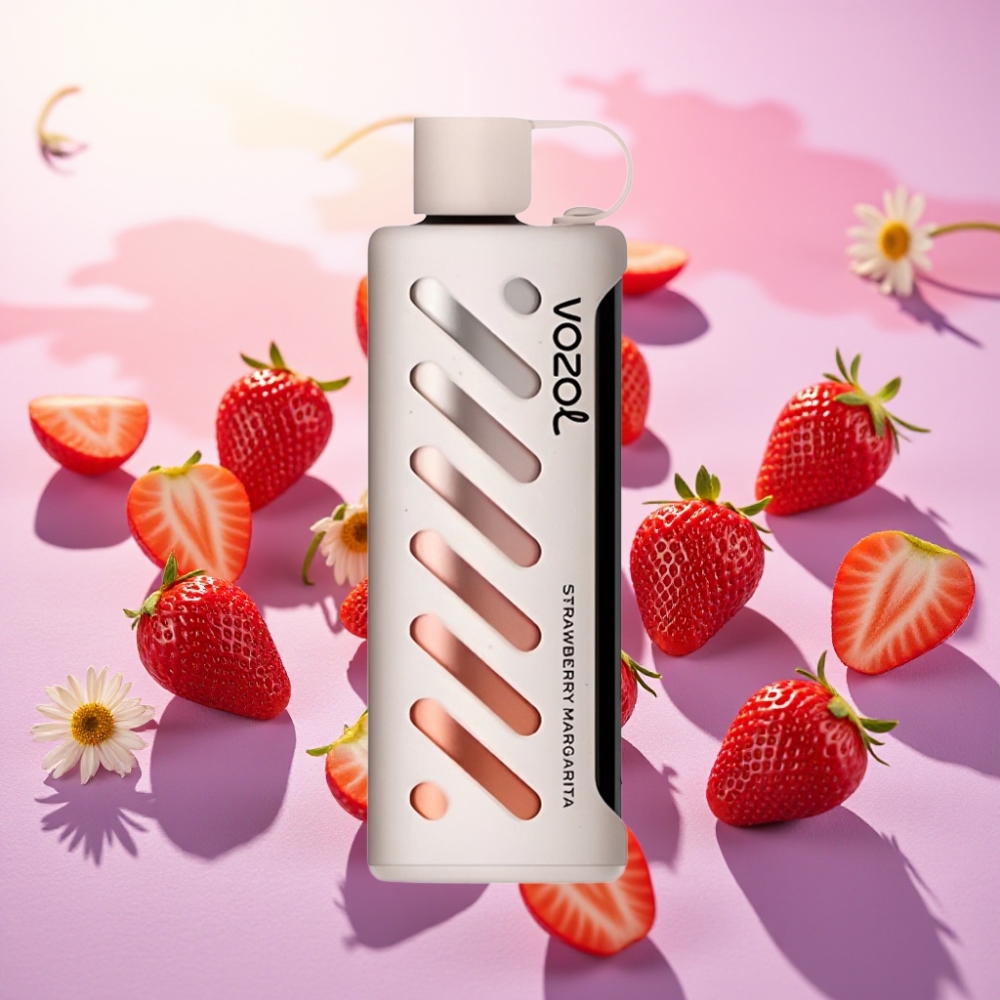 VOZOL Gear Shisha 25000 Puffs תות מרגריטה - 5mg/ml, 1000mAh, סוללה כפולה