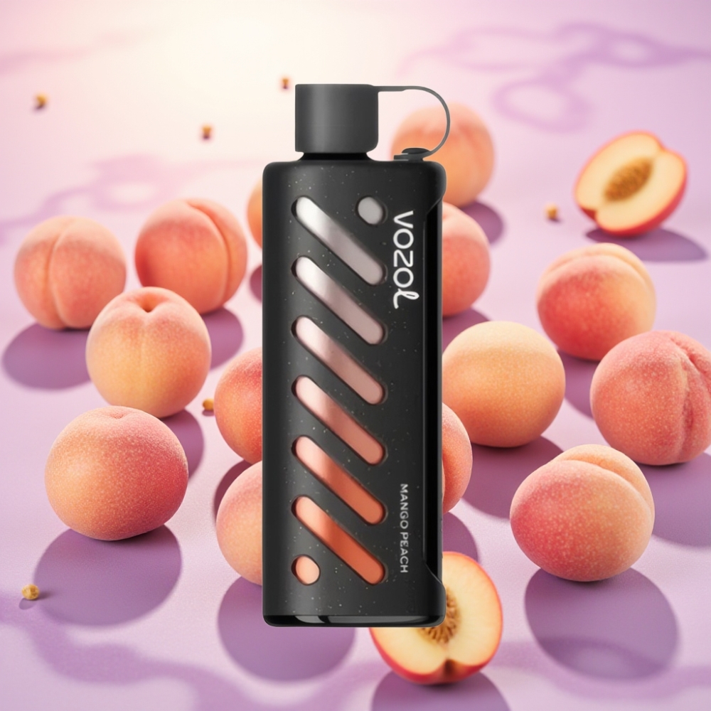 VOZOL Gear Shisha 25000 Puffs מנגו אפרסק עם S.i.L.C Tech ו-1000mAh