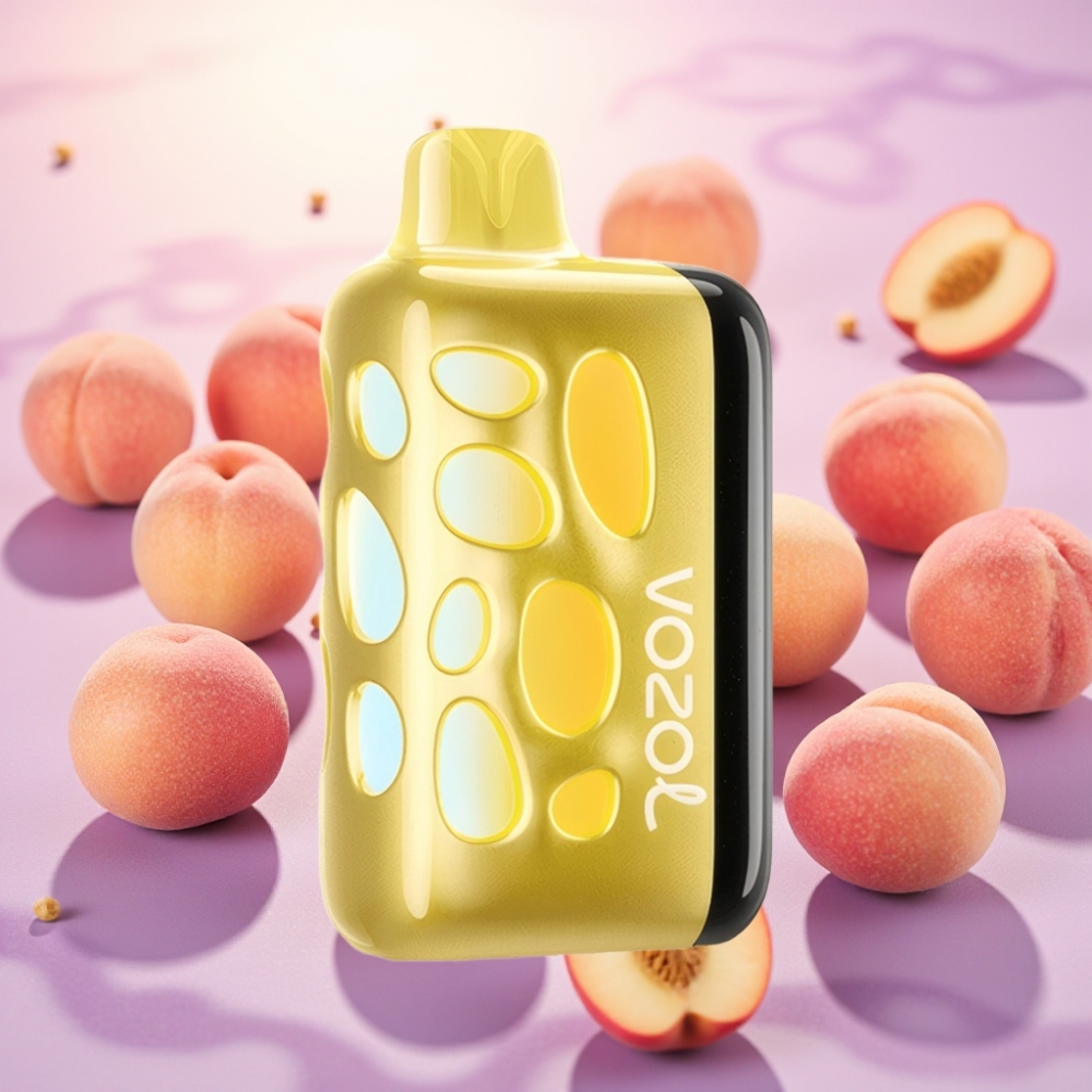 Vozol Rave 40000 מנגו אפרסק עם תאורת 270 מעלות, מצב מסיבה וטעינה מהירה