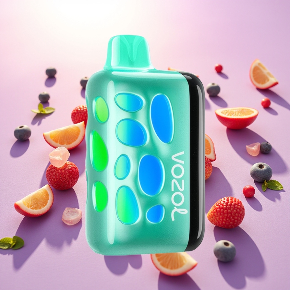 Vozol Rave 40000 אידוי חד פעמי – עיצוב זוהר 270°, מצב מסיבה, נענע צוננת