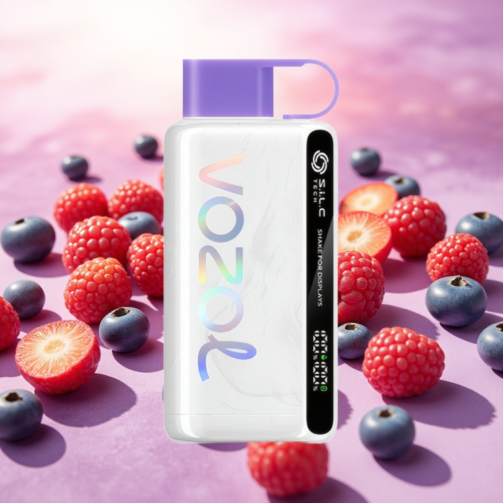 VOZOL STAR 9000/12000 מאופס סוללה 650mAh טעון מהיר 30% טעם פירות יער