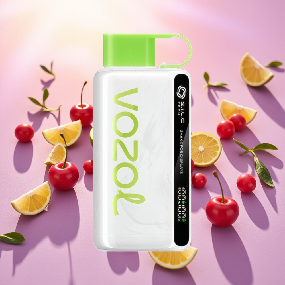 VOZOL STAR 9000/12000 מכשיר אידוי חד-פעמי דובדבן-ליים עם טכנולוגיית S.i.L.C וטעינה מהירה ב-30%