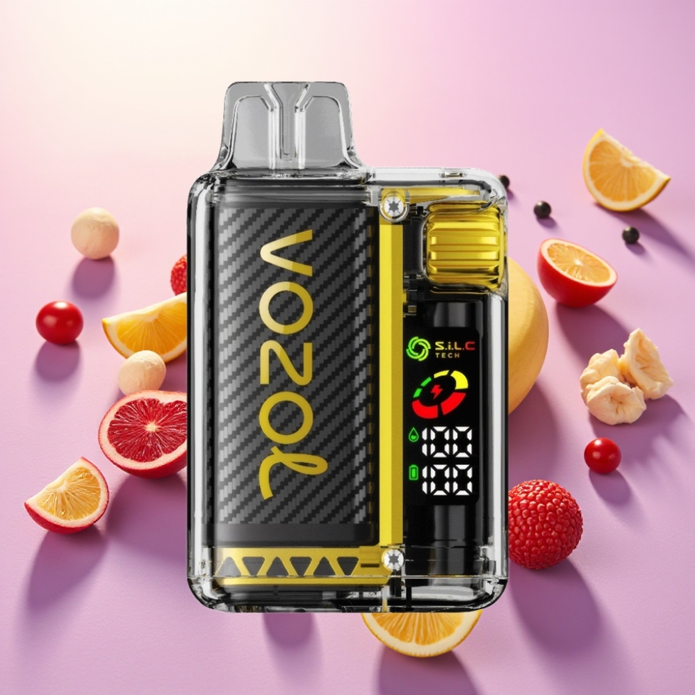 VOZOL Vista 20000 Puffs סוללה נטענת 650mAh ניקוטין 2% טעם פרי דרקון בננה דובדבן
