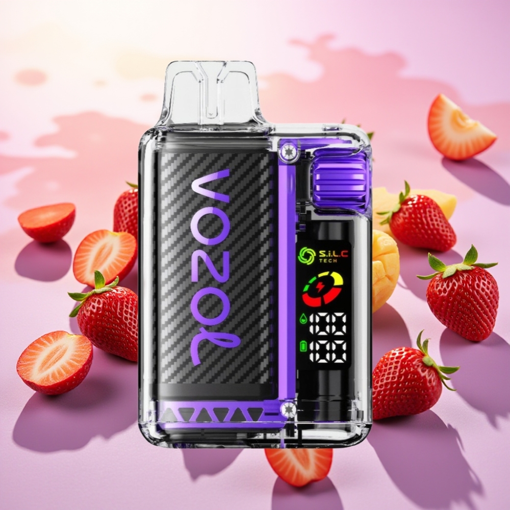 VOZOL Vista 20000 Puffs בטרייה נטענת 650mAh, ניקוטין 2%, תות מנגו