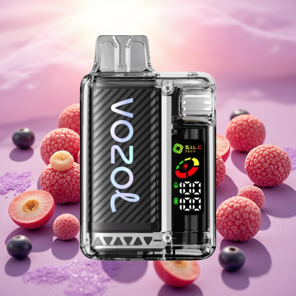 VOZOL Vista 20000 Puffs סוללה נטענת 650mAh מעבד MCU קויל S.i.L.C טק דואל מש 65% PCR לבנת אש